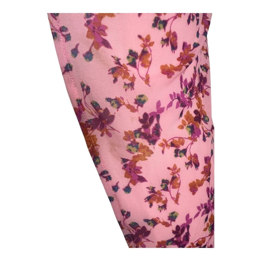 Out From Under Urban Outfitters Floral Pink Sheer Nightgown Babydoll Lingerie M - Picture 6 of 10